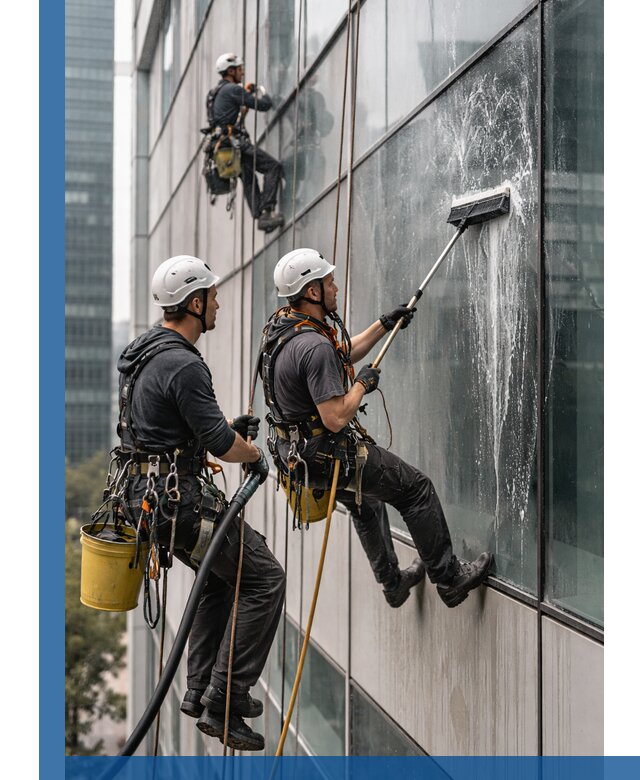 Профессиональная высотная мойка фасадов зданий в Петропавловске-Камчатском