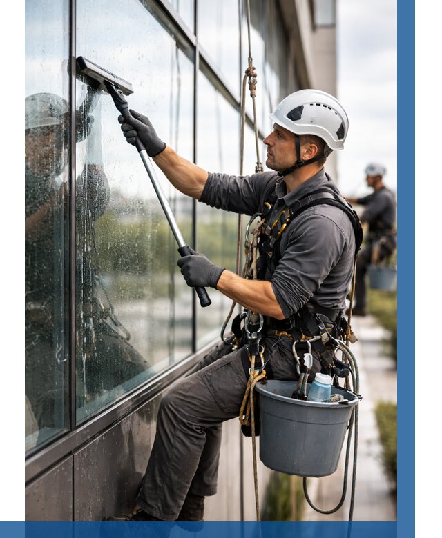 Мойка стеклянных фасадов в Петропавловске-Камчатском от 207 р. | ВЫСОТНИК-Птк