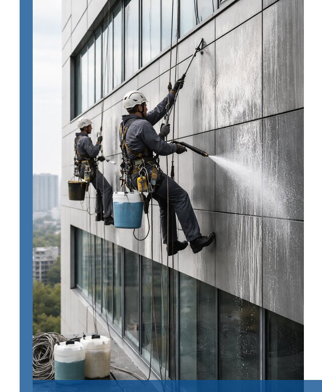 Профессиональная мойка вентилируемых фасадов в Петропавловске-Камчатском