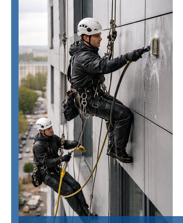 Профессиональная мойка фасада из композита в Петропавловске-Камчатском