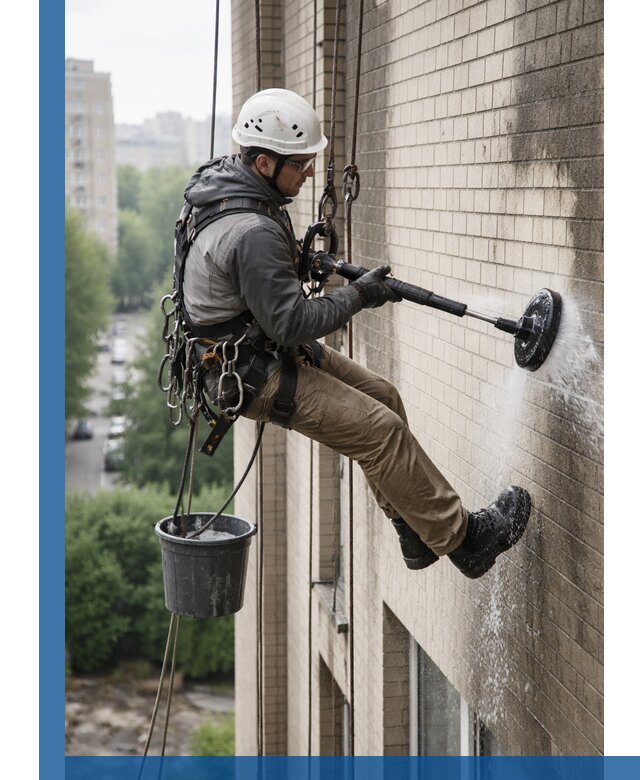 Очистка фасада от копоти в Петропавловске-Камчатском профессионально и безопасно