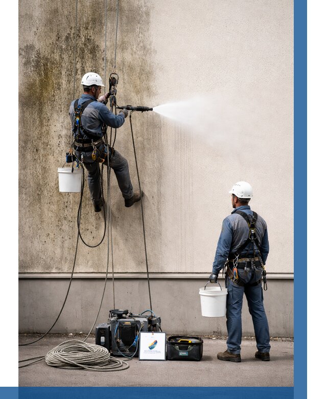 Очистка фасада от плесени в Петропавловске-Камчатском от 311 р. | ВЫСОТНИК-Птк