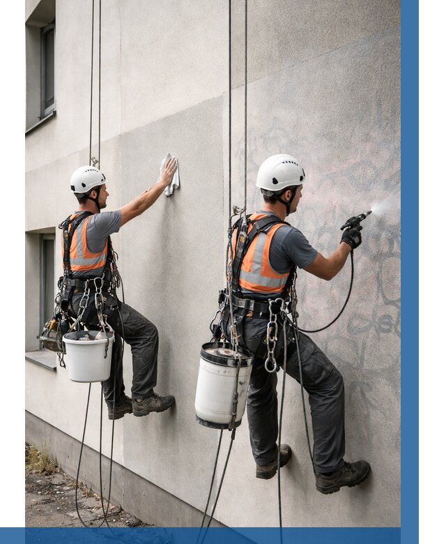 Антиграффити покрытие фасада в Петропавловске-Камчатском от 622 р. | ВЫСОТНИК-Птк