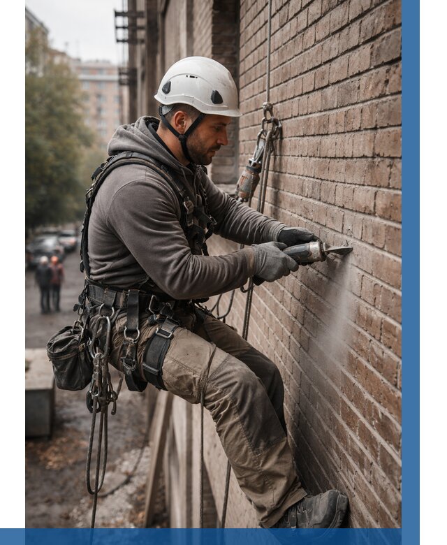 Расшивка кирпичных швов в Петропавловске-Камчатском от 622 р. | ВЫСОТНИК-Птк