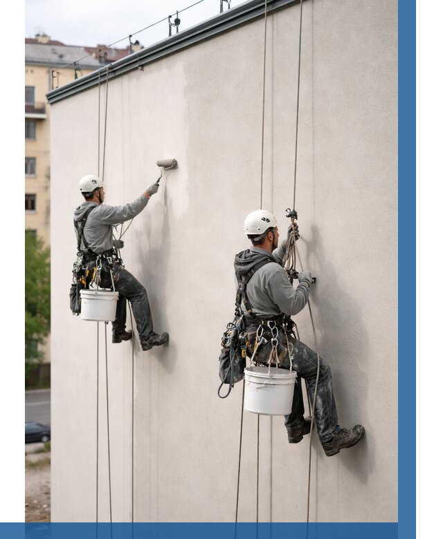 Покраска оштукатуренного фасада в Петропавловске-Камчатском от 332 р. | ВЫСОТНИК-Птк