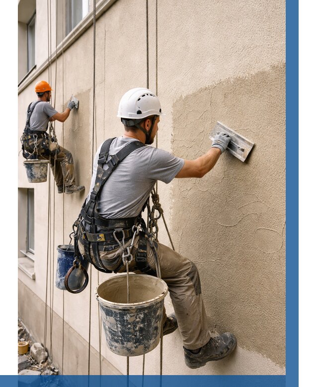 Декоративная штукатурка фасада в Петропавловске-Камчатском от 1243 р. | ВЫСОТНИК-Птк