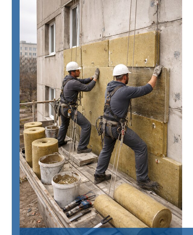 Утепление фасада минватой в Петропавловске-Камчатском под ключ с гарантией