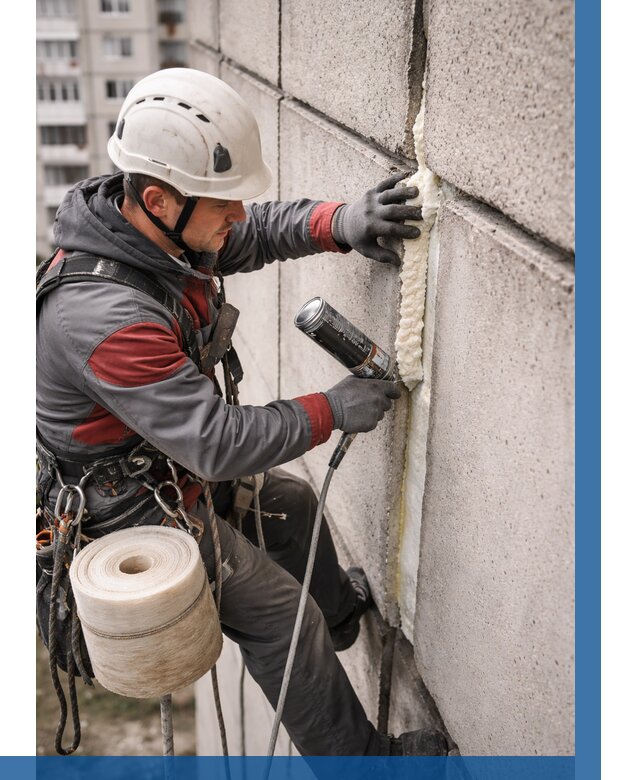 Утепление межпанельных швов в Петропавловске-Камчатском от 725 р. | ВЫСОТНИК-Птк