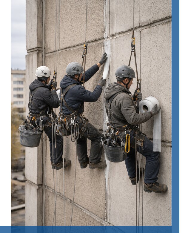 Ремонт межпанельных швов в Петропавловске-Камчатском от 777 р. | ВЫСОТНИК-Птк