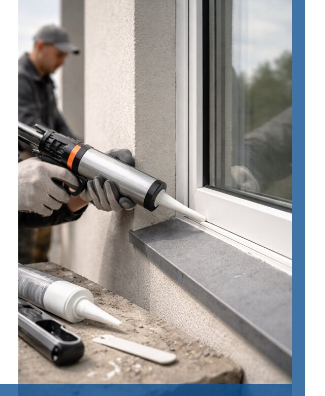 Герметизация монтажных швов окон в Петропавловске-Камчатском от 673 р. | ВЫСОТНИК-Птк