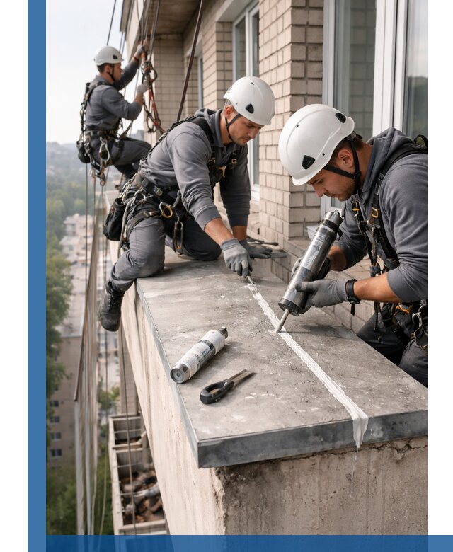 Герметизация балконного козырька в Петропавловске-Камчатском профессионально