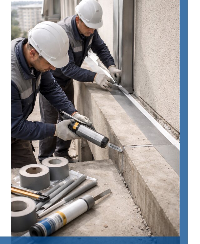 Герметизация примыкания балкона в Петропавловске-Камчатском от 4662 р. | ВЫСОТНИК-Птк