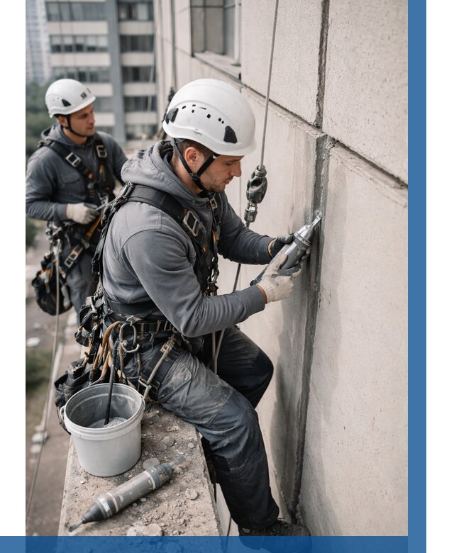 Ремонт деформационных швов здания в Петропавловске-Камчатском от 1036 р. | ВЫСОТНИК-Птк