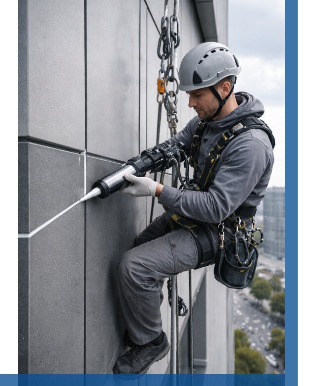 Герметизация стыков фасадных панелей в Петропавловске-Камчатском от 6735 р.| ВЫСОТНИК-Птк