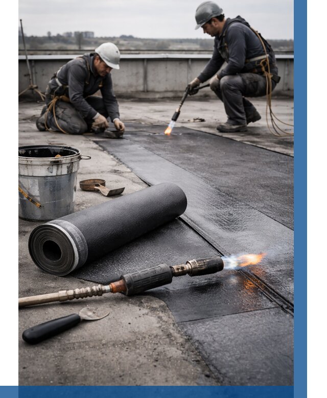 Ремонт рулонной кровли в Петропавловске-Камчатском от 673 р. | ВЫСОТНИК-Птк