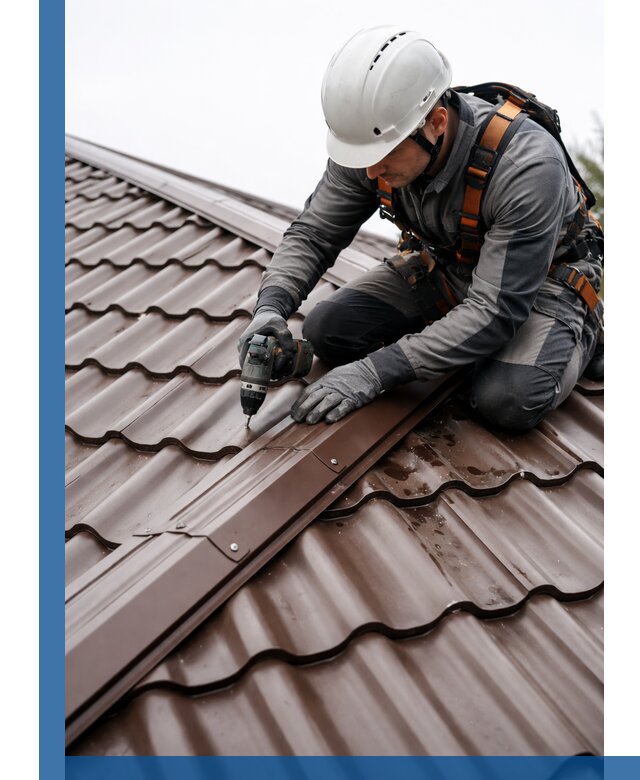 Ремонт металлочерепицы на крыше в Петропавловске-Камчатском профессионально