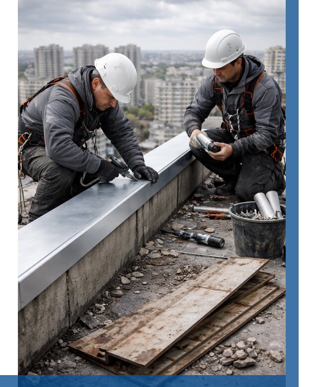 Замена парапетных крышек под ключ в Петропавловске-Камчатском от 1243 р. | ВЫСОТНИК-Птк