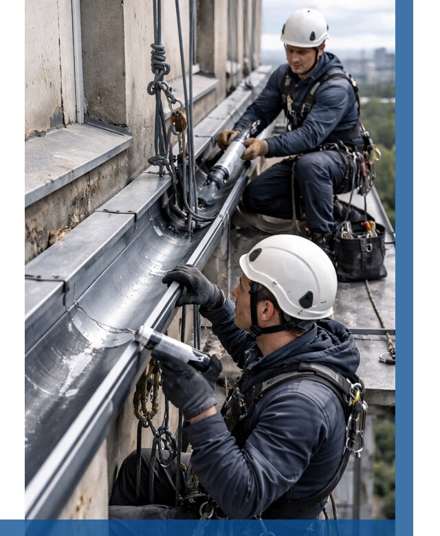 Ремонт водосточных желобов в Петропавловске-Камчатском от 6735 р. | ВЫСОТНИК-Птк