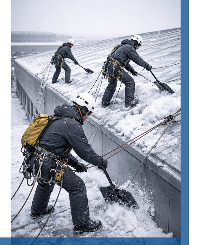 Очистка навесов от снега в Петропавловске-Камчатском от 4662 р. | ВЫСОТНИК-Птк