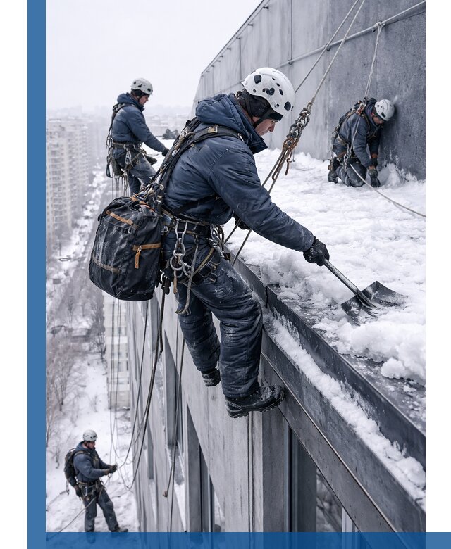 Абонентское обслуживание кровли зимой в Петропавловске-Камчатском регулярный уход