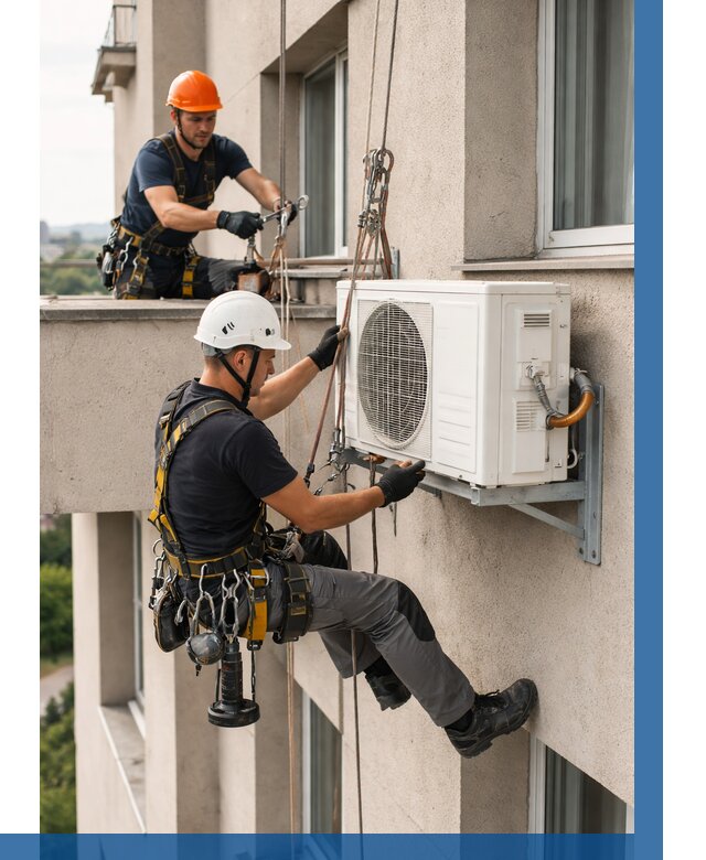 Монтаж внешнего блока кондиционера в Петропавловске-Камчатском от 6735 р. | ВЫСОТНИК-Птк