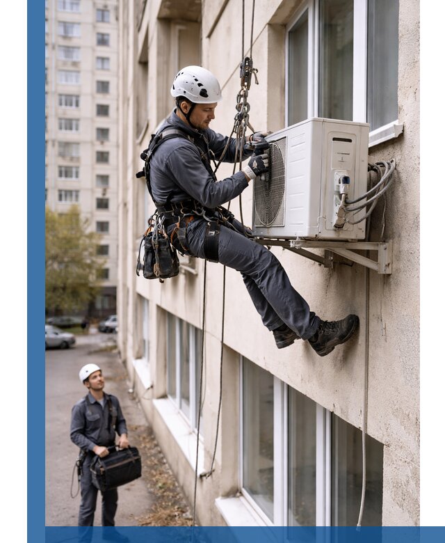 Демонтаж внешнего блока кондиционера в Петропавловске-Камчатском профессионально