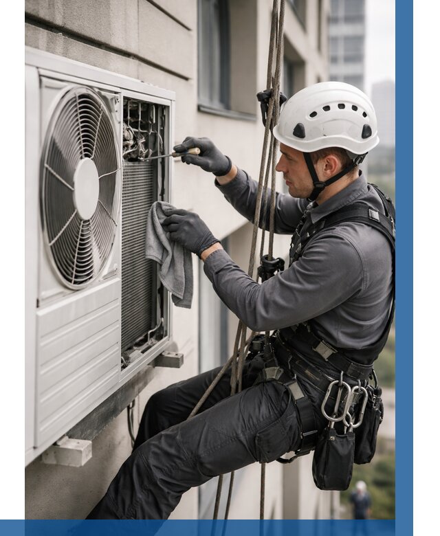 Обслуживание внешнего блока кондиционера в Петропавловске-Камчатском от 2797 р.ВЫСОТНИК-Птк