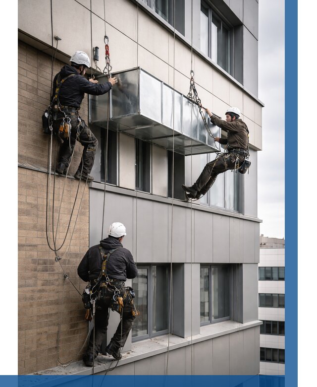 Монтаж воздуховодов на фасаде в Петропавловске-Камчатском от 1554 р. | ВЫСОТНИК-Птк