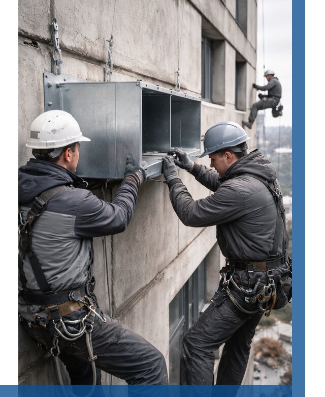 Монтаж вентиляционных коробов в Петропавловске-Камчатском от 3108 р. | ВЫСОТНИК-Птк