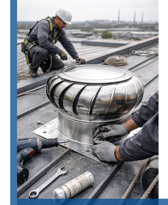 Установка дефлекторов на кровле в Петропавловске-Камчатском профессионально