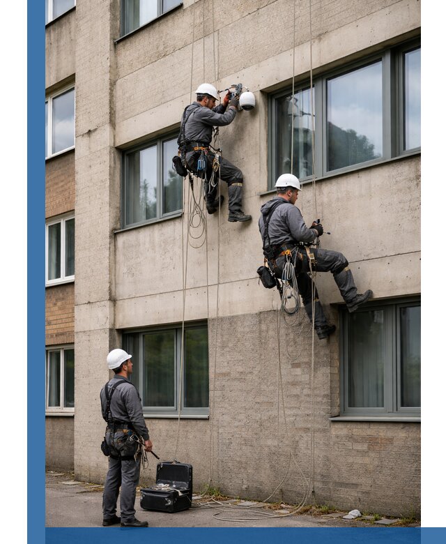 Монтаж фасадных камер видеонаблюдения в Петропавловске-Камчатском под ключ
