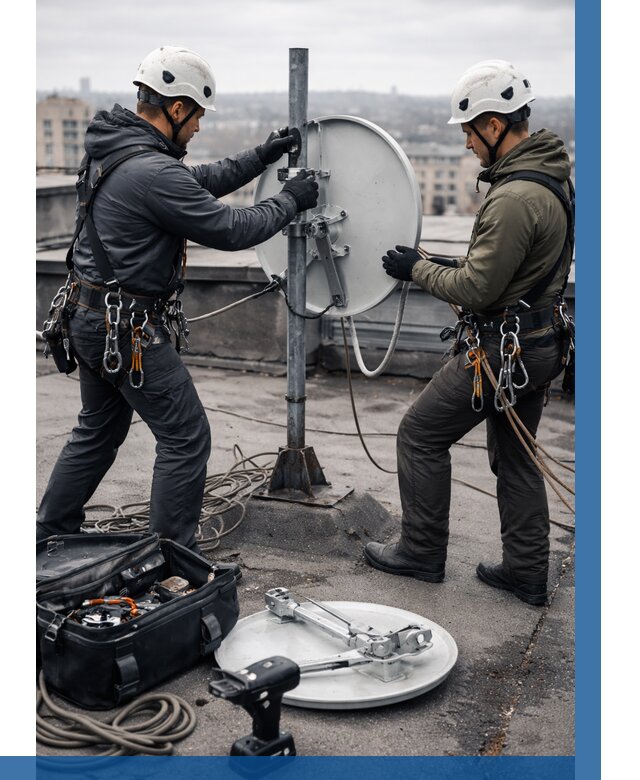 Демонтаж антенн на крыше в Петропавловске-Камчатском от 4662 р. | ВЫСОТНИК-Птк