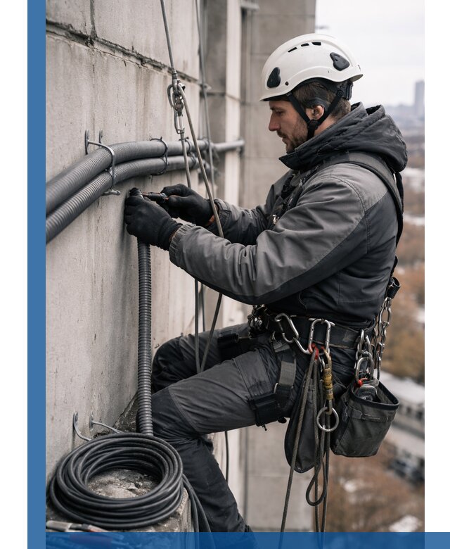 Профессиональный монтаж гофры для кабеля в Петропавловске-Камчатском с гарантией