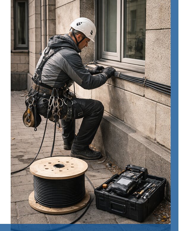 Прокладка оптоволоконного кабеля в Петропавловске-Камчатском от 829 р. | ВЫСОТНИК-Птк