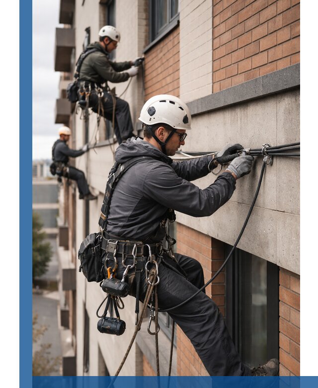 Крепление кабеля на фасаде монтаж и крепеж в Петропавловске-Камчатском