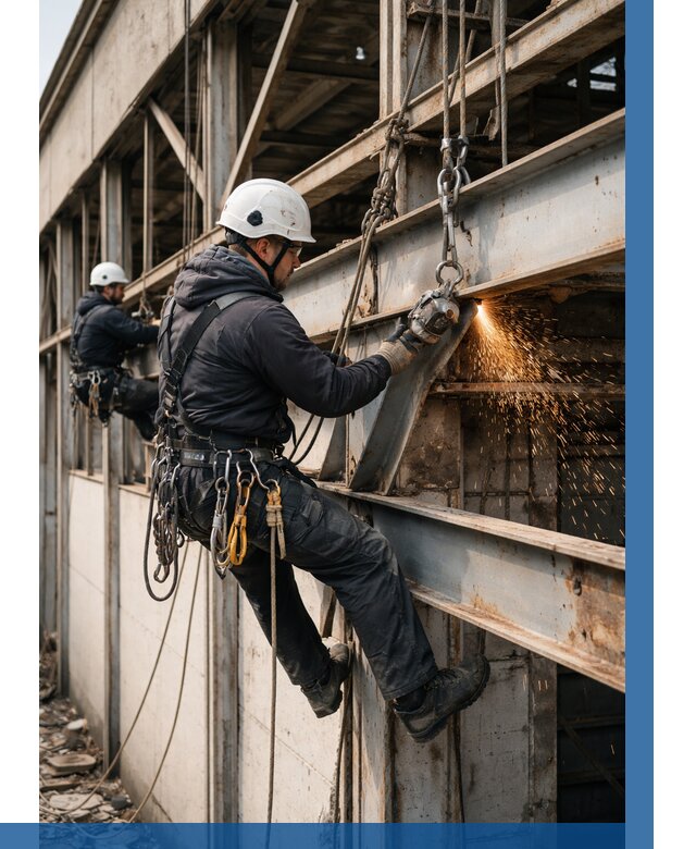 Демонтаж металлоконструкций на высоте в Петропавловске-Камчатском от 6735р. |ВЫСОТНИК-Птк