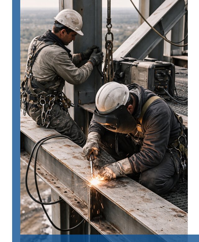 Высотные сварочные работы в Петропавловске-Камчатском для промышленных объектов