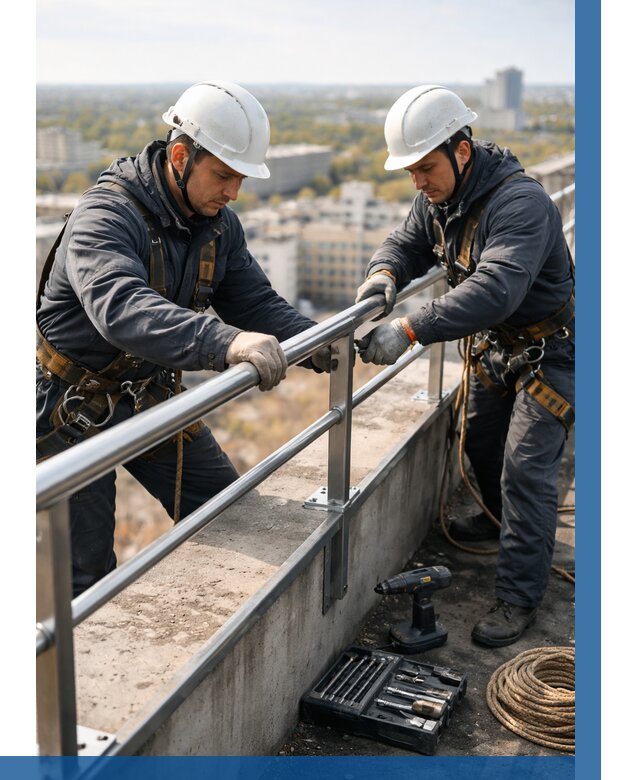 Монтаж перил на высоте в Петропавловске-Камчатском от 2590 р. | ВЫСОТНИК-Птк