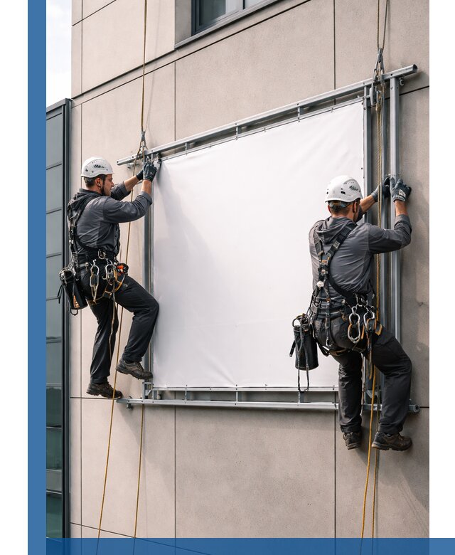 Монтаж наружной рекламной вывески в Петропавловске-Камчатском под ключ