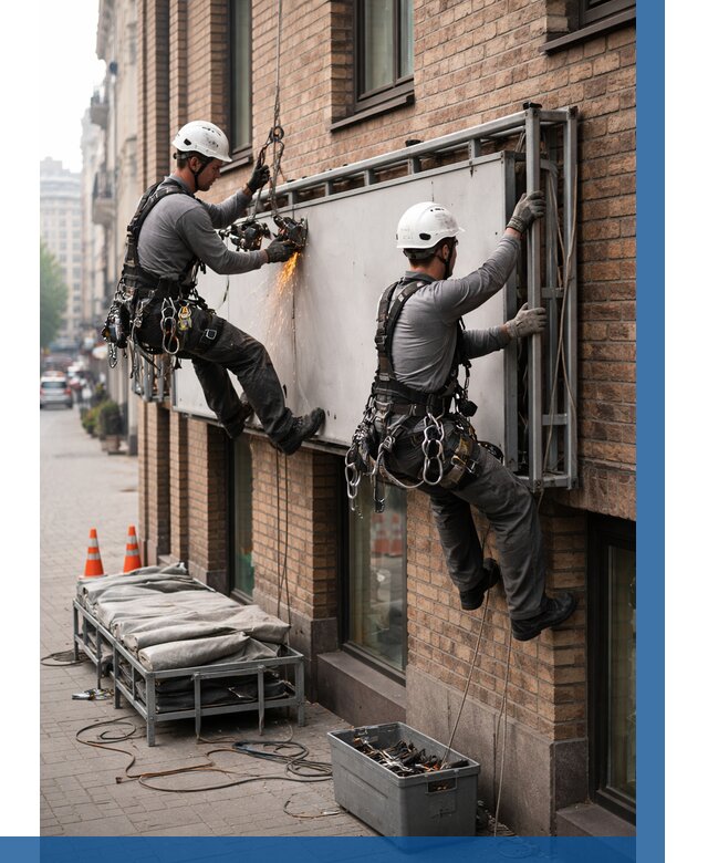 Демонтаж рекламной вывески в Петропавловске-Камчатском от 6735 р. | ВЫСОТНИК-Птк