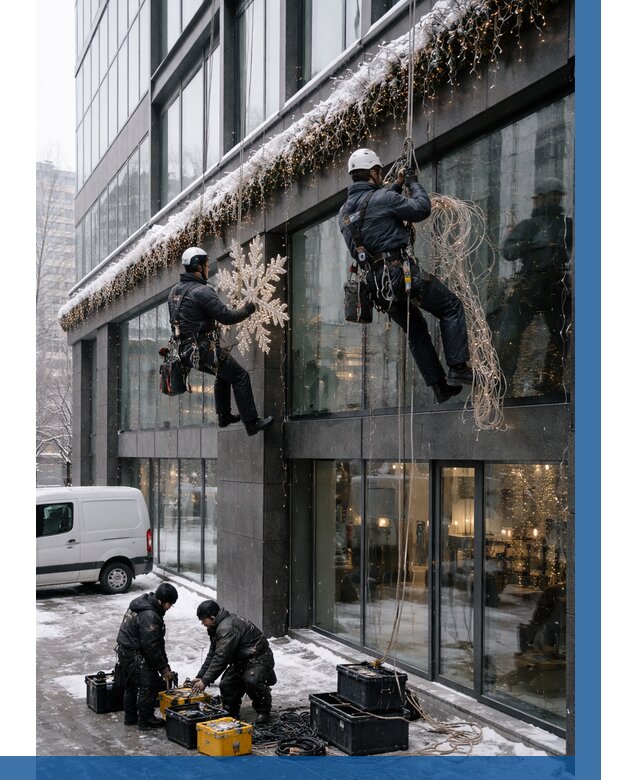 Демонтаж новогоднего оформления в Петропавловске-Камчатском от 5699 р. | ВЫСОТНИК-Птк