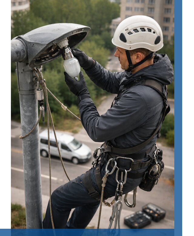 Замена ламп на высоте в Петропавловске-Камчатском от 2590 р. | ВЫСОТНИК-Птк
