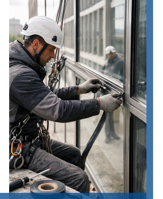 Ремонт витражных конструкций в Петропавловске-Камчатском от 3626 р. | ВЫСОТНИК-Птк