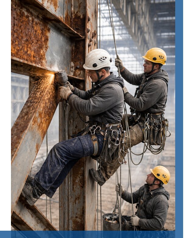 Зачистка металла от ржавчины в Петропавловске-Камчатском от 363 р. | ВЫСОТНИК-Птк