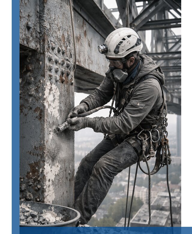 Удаление старой краски с металлических конструкций в Петропавловске-Камчатском