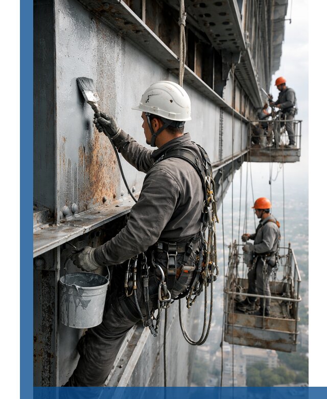 Покраска металлоконструкций на высоте в Петропавловске-Камчатском профессионально