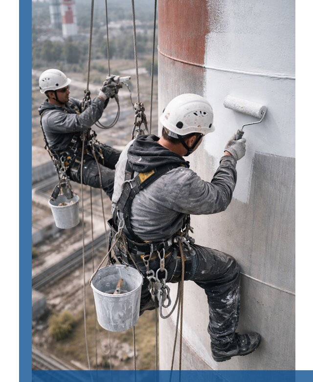 Покраска дымовых труб в Петропавловске-Камчатском: антикоррозийная защита и восстановление