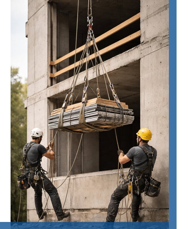 Подъем материала на этаж веревками в Петропавловске-Камчатском от 1554 р. | ВЫСОТНИК-Птк