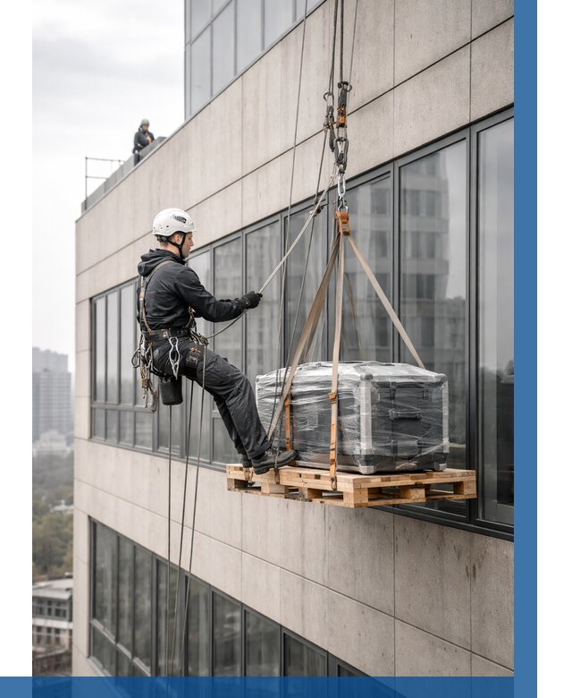 Спуск груза по фасаду в Петропавловске-Камчатском от 3626 р. | ВЫСОТНИК-Птк