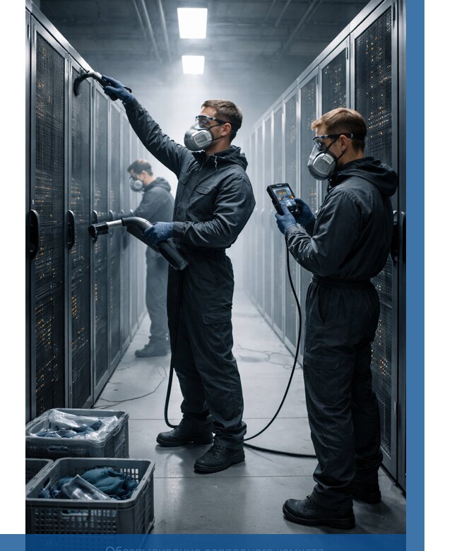 Обеспыливание серверной комнаты в Петропавловске-Камчатском от 4662 р. | ВЫСОТНИК-Птк